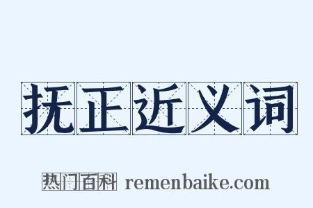 抚正近义词是什么意思的图片